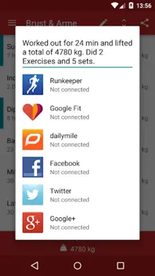 Redy Gym Log android App screenshot 0
