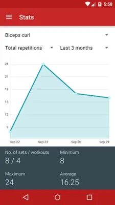 Redy Gym Log android App screenshot 1