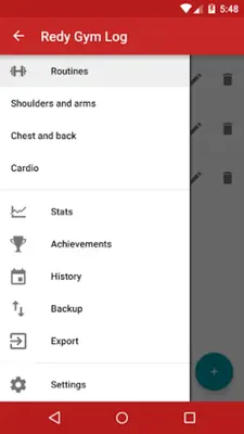 Redy Gym Log android App screenshot 4