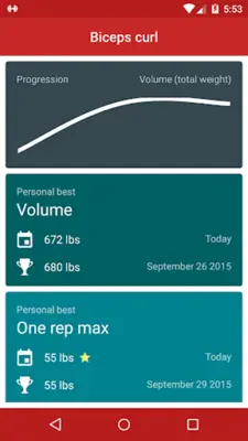 Redy Gym Log android App screenshot 5