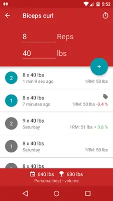 Redy Gym Log android App screenshot 6